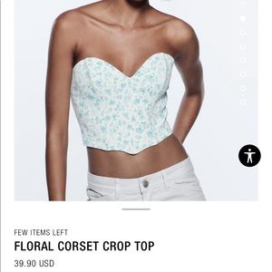 Zara floral corset